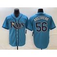 thumbnail image 1 of New Cardigan Baseball Uniform Rays Baseball #56 Arozareng Summer Sportswear Blue-L(44), 1 of 2