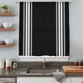 thumbnail image 5 of Black Striped Sheer Curtains 84 Inches Long, Farmhouse Black White Stripes Light Filering Curtains, Breathable Simi Curtain Privacy Drapes for Living Room Bedroom Lightweight Window Treatment, 5 of 9