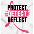 thumbnail image 2 of Breast Cancer Protect Detect Reflect Womens Plus Size Graphic Zipper Hoodie Brisco Brands 5X, 2 of 5