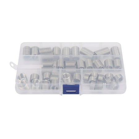 

40Pcs Stainless Steel Wire Screw Sleeve Thread Repair Insert Kit Tool Set(M12*1.75)