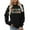 Black, variant on Women Teacher Appreciation Pullover Inspirational Graphic Print Drop Shoulder Casual Long Sleeve Tops for Staff
