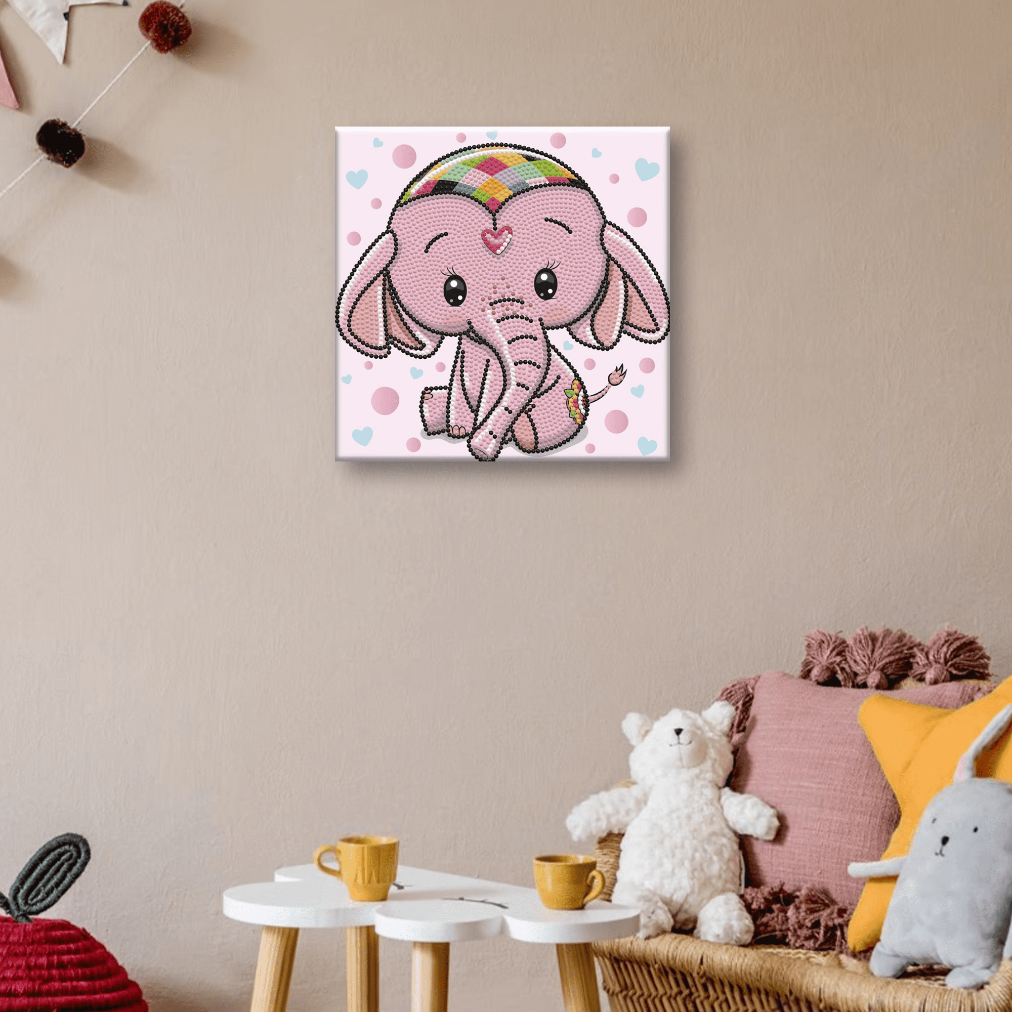 Diamond Dotz Baby Princess Dotz Box Animal Diamond Painting Kits for Adults - Diamond Art Kits a Relaxing Creative Craft Kit with Dotz Gems 8.7"x8.7"