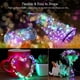 thumbnail image 4 of Wosthever USB LED Home Office Garden impermeable control remoto temporizador lámpara cadena 5m 50LEDs azul Iluminación navideña Blanco cálido 20m, 4 of 6