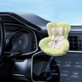 thumbnail image 3 of 1 Packs Doll Car Seat Plush Cushion with Vent Clip and Stand Cute Functional Car Ornament for Fans Collectors Desktop Display Soft Furry Accessories, 3 of 4