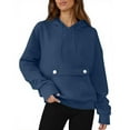thumbnail image 2 of QASIEATN Fall Hoodies for Ladies Fashion Womens Oversized Hoodies Fleece Sweatshirts Casual Comfy Tops Fall Fashion Outfits Cute Clothes with Pockets, 2 of 9