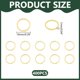 thumbnail image 2 of 400 anillos de unión metálicos de 10 mm con bisel circular hueco, colgantes, marco redondo dorado, anillos planos, conectores para joyería, aretes, collares y elaboración de joyas., 2 of 6