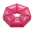 thumbnail image 2 of organizer box pill storage case portable tablet holder 7 grid tablet box plastic pill case, 2 of 10
