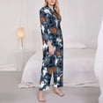 thumbnail image 3 of Lsque Halloween Pattern Long Sleeve Pajama Set for Women - Soft 2-Piece Sleepwear and Loungewear Set with Pockets, Comfy Nightwear-Large, 3 of 7