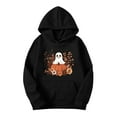 thumbnail image 2 of QQAMB Oversized Sweatshirts for Women Halloween Graphic Printed Drawstring Loose Comfy Hoodies Sweatshirts with Pocket, 2 of 4