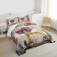 thumbnail image 3 of Manfei Tractor Machinery Truck Full Size Comforter Sets, Construction Vehicle Bedding Comforter Set, Teens Boys Girls Kids Reversible Bedding Sets, Breathable Home Decor, 3pcs, 3 of 8