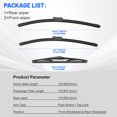 thumbnail image 6 of VYAOP Windshield Wipers Replacement for 2017-2024 Mazda CX-5,2016-2024 CX-9 OEM Quality All Season Wiper Blades 24" 18" 14" (3 Pack), 6 of 8