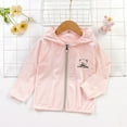 thumbnail image 3 of Girls Summer Sun Hoodie UV Protection Zip-Up Cooling Jacket Long Sleeve Ice-Silk Lightweight Hooded Shirts 6 Y, 3 of 3