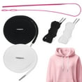 thumbnail image 1 of EeaseCA 4 Pcs Replacement Drawstrings Hoodie Strings Drawstring For Sweatpants Pants With Hoodie String Threader, 1 of 8