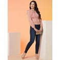 thumbnail image 5 of Globus Women Peach Ruffles Wrap Top, 5 of 5