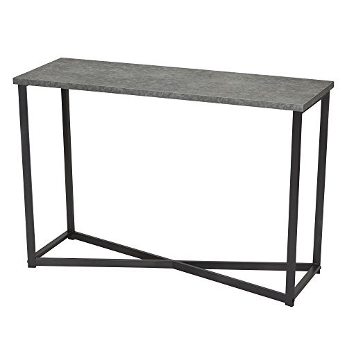 Household Essentials Faux Concrete Slate Console Table