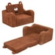 thumbnail image 1 of Sillas para niños MOMCAYWEX 2 en 1 para niños pequeños, suave sofá sherpa, oso de peluche, 1 of 7