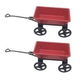 thumbnail image 1 of Décoration de Chariot de Jardin Féerique Miniature Rouge 2 Pcs 1.4X0.8X0.8In Fer, 1 of 6