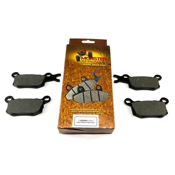 Monster Rear Brake Pad Set for Can-Am Defender HD8 & HD10, 715900381 715900382, Optimal Braking