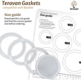thumbnail image 4 of Replacement Silicone Gaskets for Moka Aluminum Stovetop Coffee Maker Pots compatible with Bialetti (9 Cup), 4 of 5