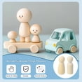 thumbnail image 4 of Uxcell 2.1" Height Wooden Pegs Dolls, 22Pcs Wood Pegs People Dolls, 4 of 6
