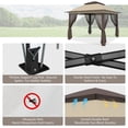 thumbnail image 6 of GAZEBETER 11' x 11' Pop up Gazebo with 4 Sidewalls Mosquito Netting-Waterproof and UV Resistant for Patios,Weddings,Beige, 6 of 9