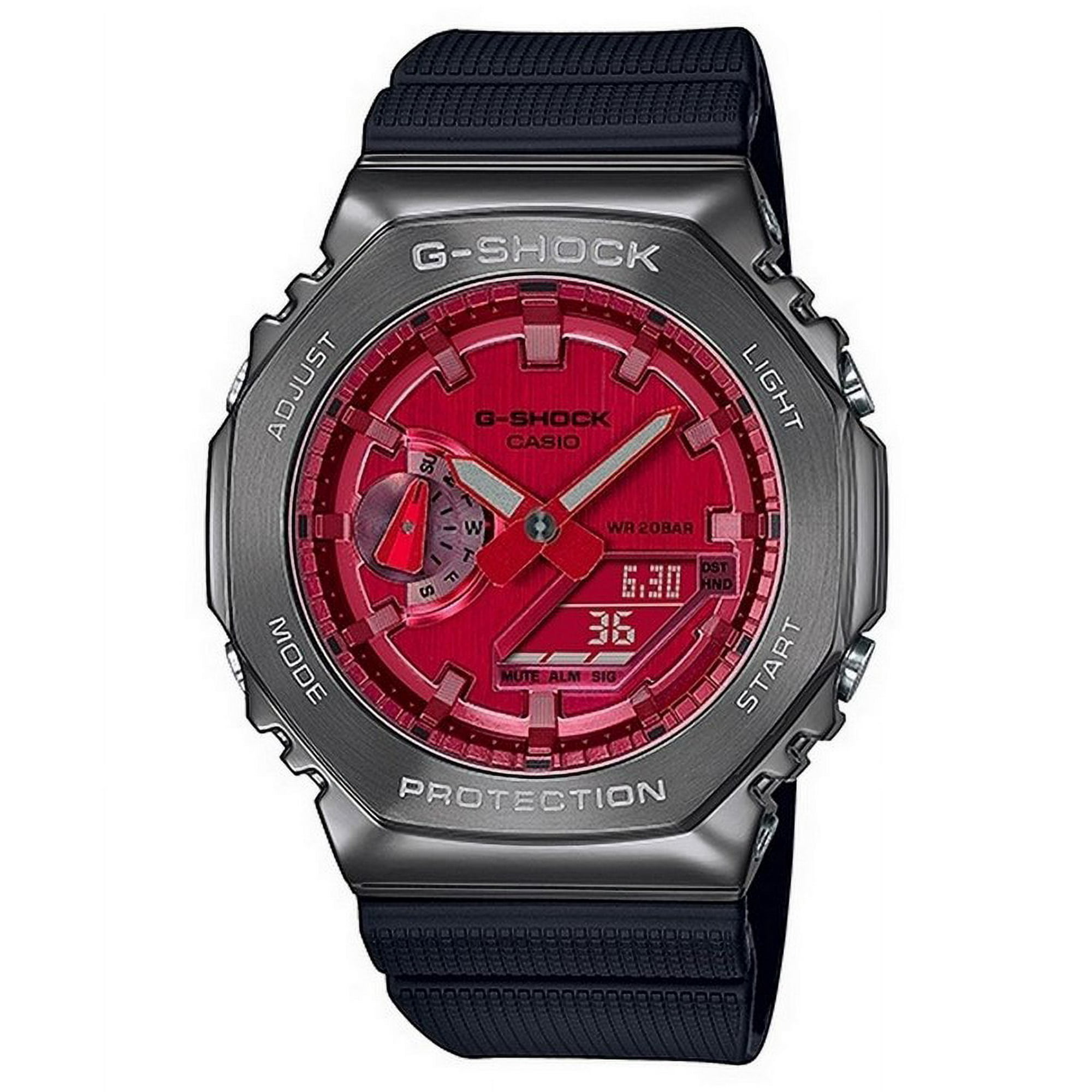 Casio G shock World Time Analog Digital Metal Covered Gm 2100b 4a Gm2100b 4 200m Women s Watch
