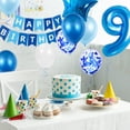 thumbnail image 5 of Globo De Cumpleaños Para Niño De 9 Años, Decoraciones De Cumpleaños Azules De 9 Años, Globos De Cumpleaños Número 9, Globos De Confeti De Látex Suministros De Decoración Para Fiestas De Bautizo De Cum, 5 of 5