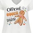 thumbnail image 4 of Inktastic Official Cookie Tester Cute Gingerbread Women's Plus Size V-Neck T-Shirt, 4 of 5