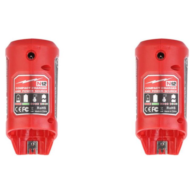 Eigraketly Adaptador de USB para teléfono móvil para M12 48-59-1201 rojo Rojo 2piezas