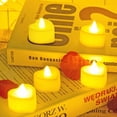 thumbnail image 4 of 12 Pack Timer Led Votive Tealight Candles, Heart Shape Long Lasting Flickering Battery Operated Fake Candles for Christmas, Home, Valentine's Day Decorations, 4 of 9
