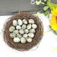 thumbnail image 2 of Mini Huevos de Pájaro de Ágata Cristalina de 20 Mm (Juego de 10 Unidades) | Piedras Naturales Pulidas para Huevos de Pascua | Pequeños Cristales Curativos Decorativos de 2 Cm | Incluye Bolsa de Regal, 2 of 2