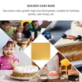 thumbnail image 3 of HEALEEP 10Pcs Golden Flat Cake Plate White Board For Cake Presentation, 3 of 8