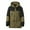 Green, variant on Wancir Men's Hooded Puffer Jacket Winter Warm Zip Up Quilted Coat Long Sleeve Windbreaker Multi-Pockets Padded Coats