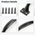 thumbnail image 4 of 4 Pcs Garage Door Handles, 6 Inch Black Iron Handles, Ergonomic Door Handles with Pre-Drilled Holes for Easy Installation, Ideal for Storm and Garage Doors, 4 of 6