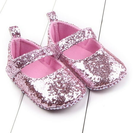 

Altsales Baby Boys Girls Sequin Crib Soft Sole Shoes Toddler Casual Glitter Moccasins Shoes Kids Sneakers 0-12 Months