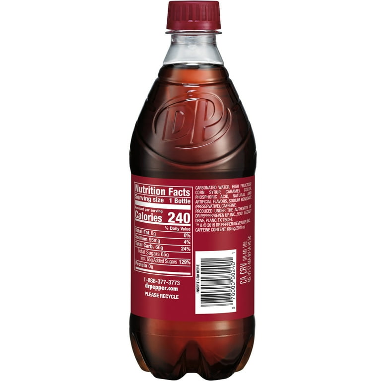 Dr Pepper Cream Soda Pop, Unique Flavor, 20 fl oz Bottle - Walmart.com