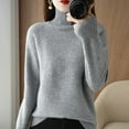 thumbnail image 2 of Wdgfv Vacation Pullover Sweater for Women Elegant Women Stand Collar Pullover Knitted Sweater Soft Winter Warm Long Sleeve Top Comfortable, 2 of 5