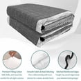 thumbnail image 4 of Quilts Twin XL Size, Vintage Black Gray Striped Soft Comforter Bedding Set for Bed, Farmhouse Modern Stripes Boho Lightweight Quilted Bedspread with Pillow Cover(2 Pieces) for All Season, 68x98 Inch, 4 of 9