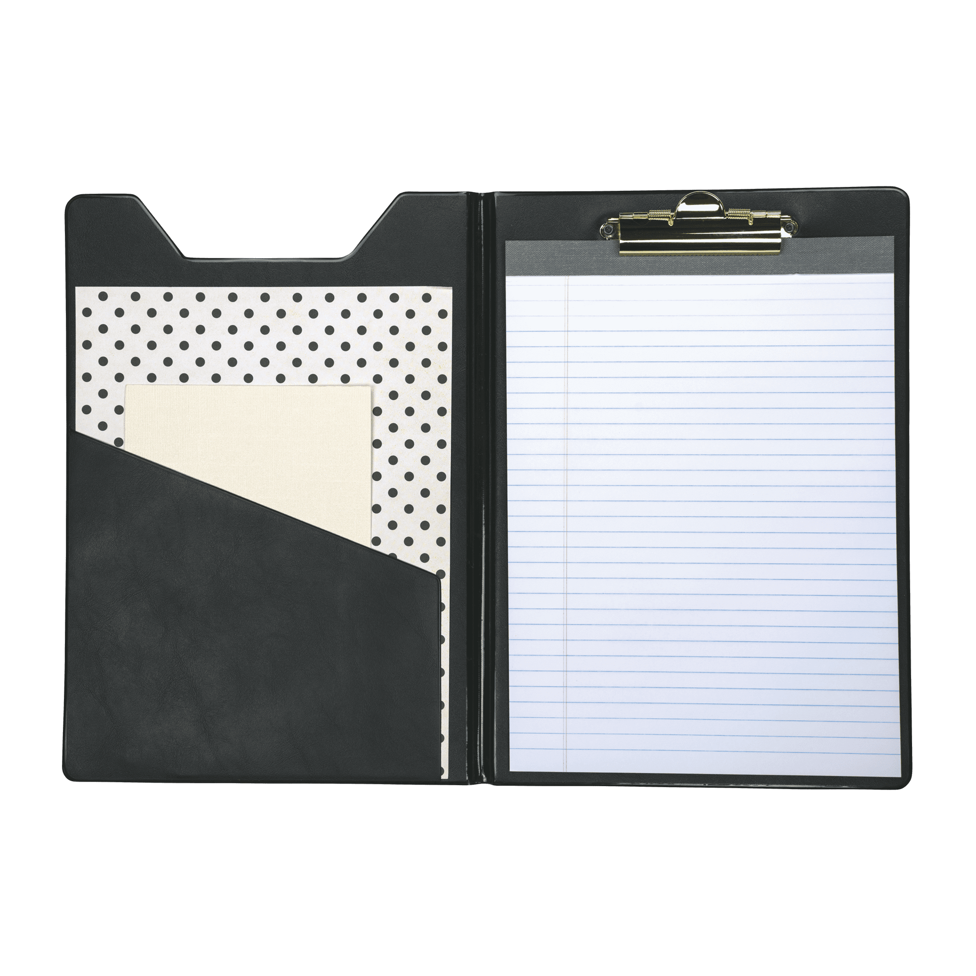 Samsill Clipboard Padfolio, Portfolio, 8.5 x 11 Writing Pad, Black