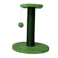 thumbnail image 3 of Rascador para gatos Yuyangstore Torre de Sisal 14 pulgadas con bola interactiva verde, 3 of 8