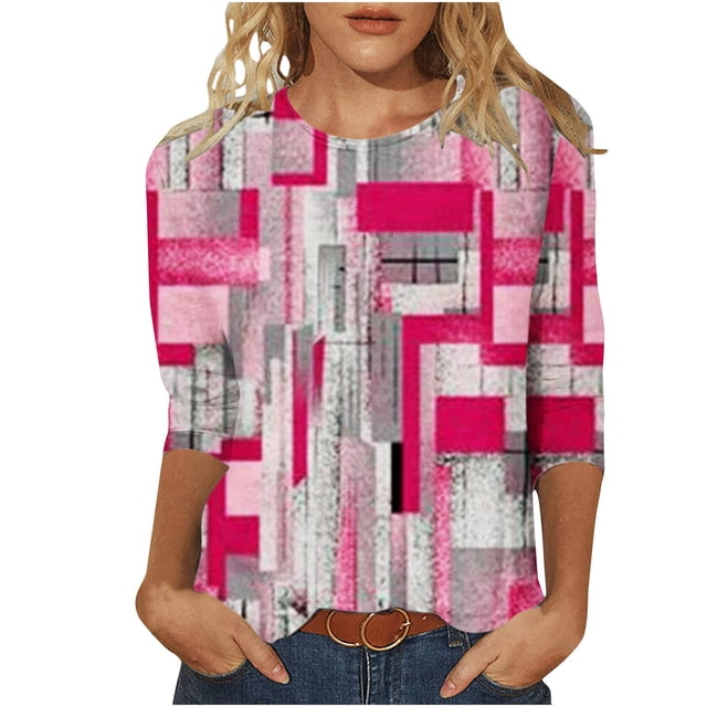 Pompotops T-shirt à Manches Courtes Col Rond Mode Été pour Femmes Liquidation