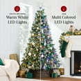 thumbnail image 5 of Best Choice Products 9ft Pre-Lit Frosted Scotch Pine Christmas Tree w/ 2,020 Branch Tips, 600 2-in-1 LED Lights, 5 of 10