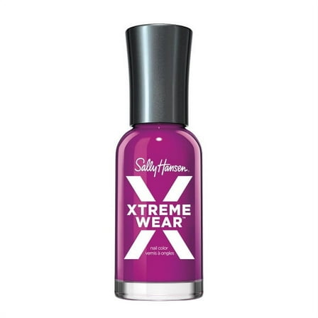 Sally Hansen Xtreme Wear Nail Polish, Pep-Plum, 0.4 oz, Chip Resistant, Bold Color