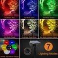 thumbnail image 4 of Focos solares Flow que cambian de color, 7 modos, paquete de 2, IP65, 4 of 6