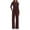 Brown, variant on hotojiny Women's 2 Piece Sets Fall Sweatshirt Casual Travel Outfits Lounge Wide Leg Pants Matching Tracksuit Cozy Sweatsuits