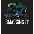 thumbnail image 2 of Monster Trucks Smashing It Adult Black Long Sleeve Hoodie-XXL, 2 of 3