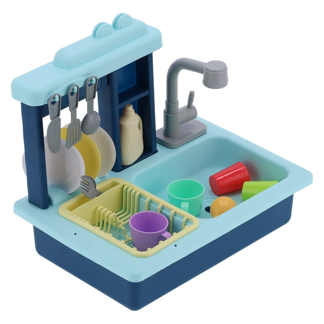 Lavavajillas eléctrico de juguete, juguetes de fregadero de cocina, juguetes de fregadero de cocina eléctrico, juguete de cocina para niños, características de vanguardia