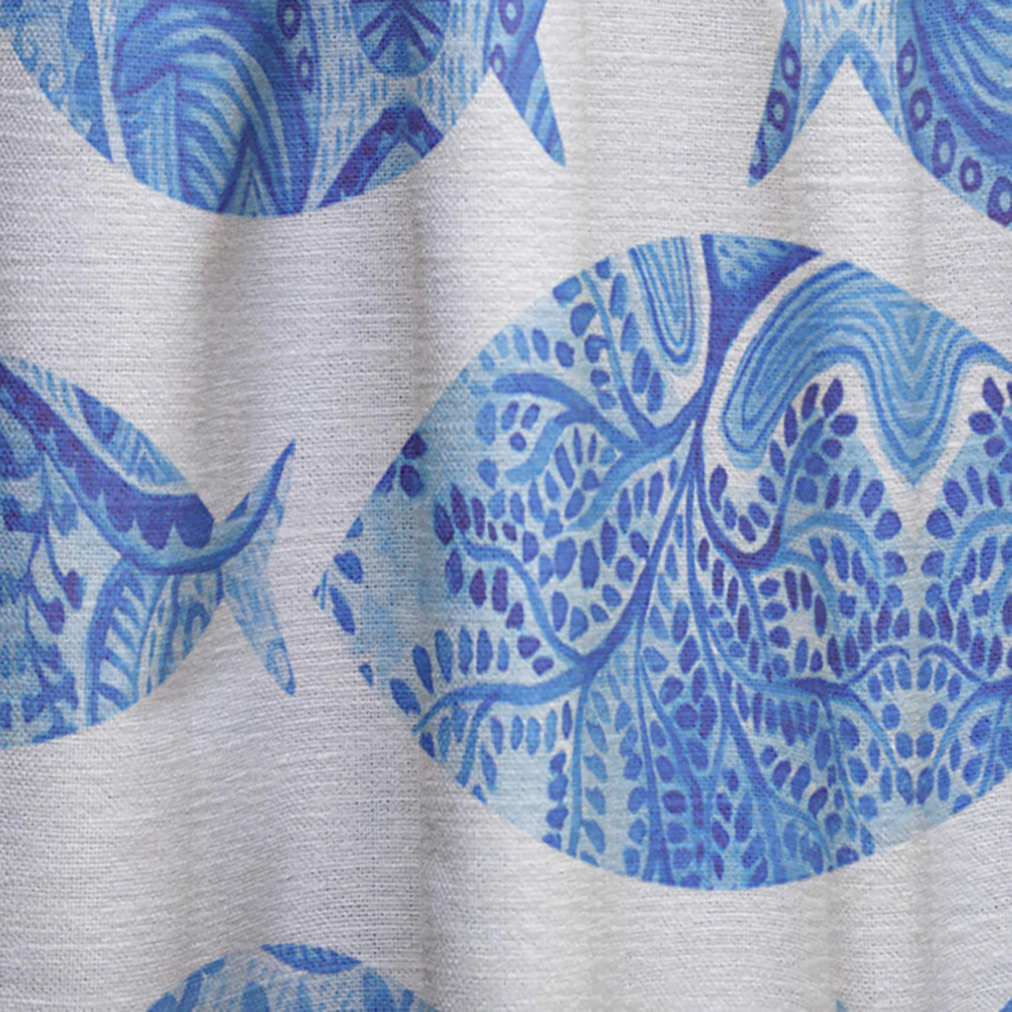Designart 'Costal Life Form I' Nautical Curtain Panel
