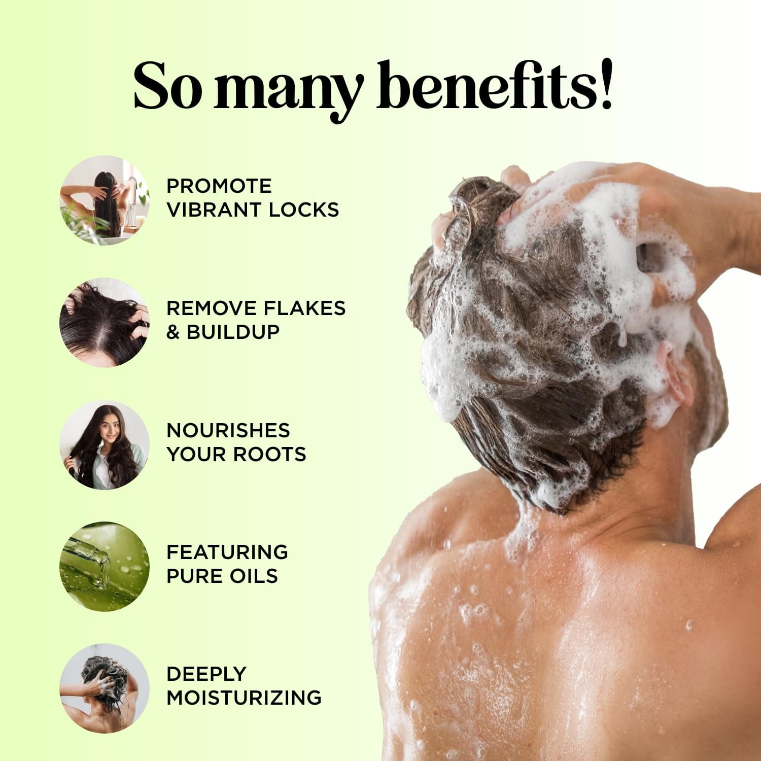 Sulfate Free Shampoo and Conditioner Set - Tea Tree Sage and Rosemary Shampoo and Conditioner for Dry Flaky Scalp Care - Deep Cleansing Color Safe Shampoo and Conditioner for Damaged Dry Hair Care