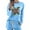 Sky Blue, variant on Dreluolixuan Christmas Comfortable Sweatsuits for Women Long Sleeve Pullover Pants Graphic Lightweight Casual Tracksuits